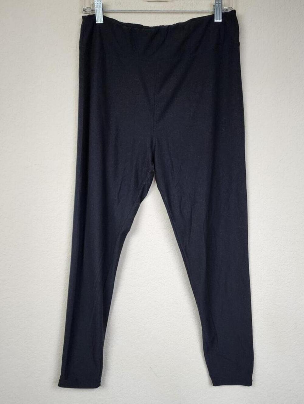 Large XL Black Stretchy Leggings